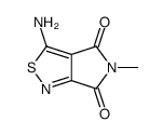 5-Aminoisothiazole-3,4-(N-methyldicarboximide)结构式