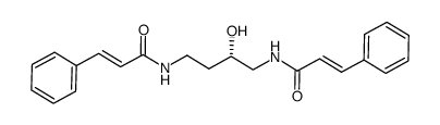 (S)-(-)-2-hydroxyputrescine 1,4-dicinnamamide Structure