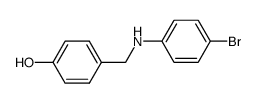 4-(4-bromo-anilinomethyl)-phenol结构式