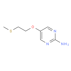 2-amino-5-(2-(Methylthio)ethoxy)pyrimidine Structure