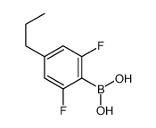 (2,6-Difluoro-4-propylphenyl)boronic acid structure