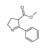 methyl 5-phenyl-3,4-dihydro-2H-pyrrole-4-carboxylate结构式
