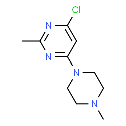 4-Chloro-2-methyl-6-(4-methylpiperazino)pyrimidine Structure