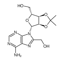 8-(hydroxymethyl)-2',3'-O-isopropylideneadenosine结构式