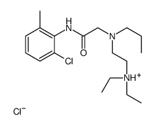 2-[[2-(2-chloro-6-methylanilino)-2-oxoethyl]-propylamino]ethyl-diethylazanium,chloride结构式