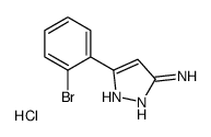 5-AMINO-3-(2-BROMOPHENYL)PYRAZOLE HYDROCHLORIDE structure