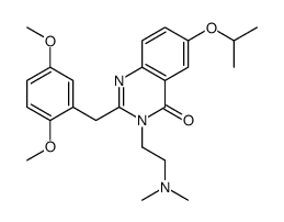 2-[(2,5-dimethoxyphenyl)methyl]-3-[2-(dimethylamino)ethyl]-6-propan-2-yloxyquinazolin-4-one Structure