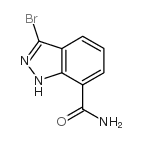 3-溴-1H-吲唑-7-甲酰氨基结构式