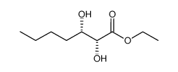 (2R,3S)-2,3-dihydroxyheptanoic acid ethyl ester结构式