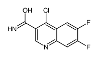 4-chloro-6,7-difluoroquinoline-3-carboxamide Structure