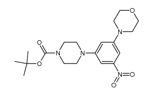 tert-butyl 4-(3-morpholino-5-nitrophenyl)piperazine-1-carboxylate Structure