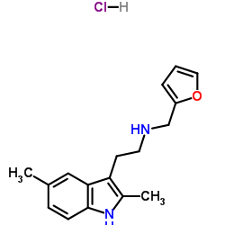 2-(2,5-Dimethyl-1H-indol-3-yl)-N-(2-furylmethyl)ethanamine hydrochloride (1:1) Structure