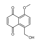 5-(hydroxymethyl)-8-methoxynaphthalene-1,4-dione结构式