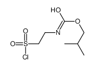 2-methylpropyl N-(2-chlorosulfonylethyl)carbamate Structure