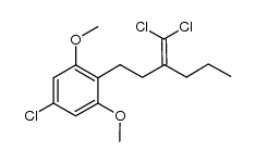 5-chloro-2-[3-(dichloromethylene)hexyl]-1,3-dimethoxybenzene结构式