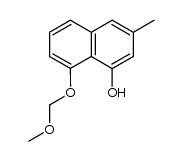 8-methoxymethoxy-3-methyl-1-naphthalenol结构式