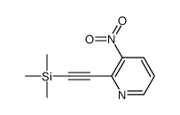 trimethyl-[2-(3-nitropyridin-2-yl)ethynyl]silane Structure