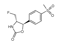 (4S,5R)-4-fluoromethyl-5-<4-(methylsulphonyl)phenyl>-2-oxazolidinone结构式