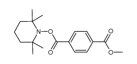 terephthalic acid 1-methyl ester 4-(2,2,6,6-tetramethylpiperidin-1-yl) ester Structure