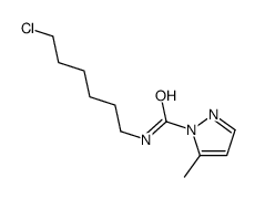 N-(6-chlorohexyl)-5-methylpyrazole-1-carboxamide Structure