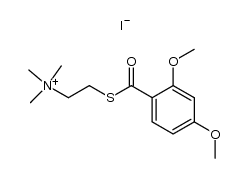 2,4-dimethoxybenzoylthiocholine iodide Structure