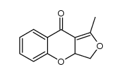 1-methyl-3H-furo[3,4-b]chromen-9(3aH)-one Structure