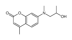 7-[2-hydroxypropyl(methyl)amino]-4-methylchromen-2-one结构式