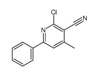 2-chloro-4-methyl-6-phenylpyridine-3-carbonitrile Structure