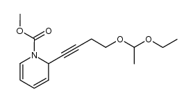 methyl 2-(4-(1-ethoxyethoxy)but-1-yn-1-yl)pyridine-1(2H)-carboxylate结构式