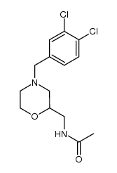 N-((4-(3,4-dichlorobenzyl)morpholin-2-yl)methyl)acetamide结构式