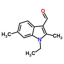 1-Ethyl-2,6-dimethyl-1H-indole-3-carbaldehyde结构式