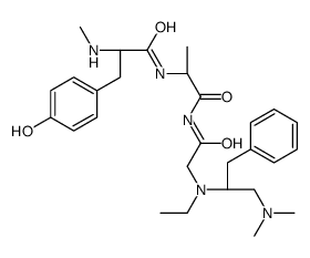 (2S)-N-[(2R)-1-[[2-[[1-(dimethylamino)-3-phenylpropan-2-yl]-ethylamino]acetyl]amino]-1-oxopropan-2-yl]-3-(4-hydroxyphenyl)-2-(methylamino)propanamide结构式