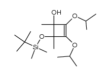 4-(tert-butyldimethylsiloxy)-2,3-bis(1-methylethoxy)-1,4-dimethylcyclobut-2-en-1-ol Structure
