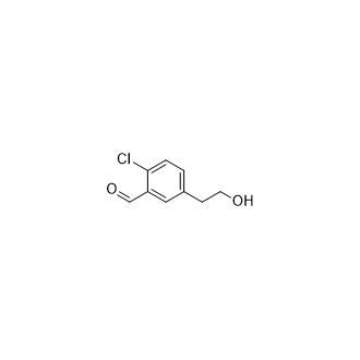 2-氯-5-(2-羟乙基)苯甲醛结构式