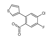 3-(5-chloro-4-fluoro-2-nitrophenyl)thiophene结构式