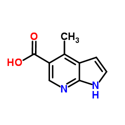 4-Methyl-7-azaindole-5-carboxylic acid structure