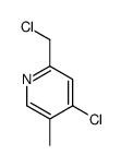 4-chloro-2-(chloromethyl)-5-methylpyridine结构式