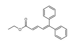 (E)-5,5-diphenyl-2,4-pentadieneoic acid ethyl ester Structure