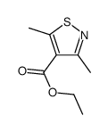 ethyl 3,5-dimethyl-1,2-thiazole-4-carboxylate结构式