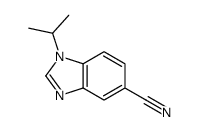 1-Isopropyl-1H-benzo[d]imidazole-5-carbonitrile Structure