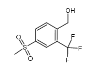 (4-(Methylsulfonyl)-2-(trifluoromethyl)phenyl)Methanol结构式