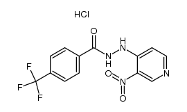 N'-(3-nitropyridin-4-yl)-4-(trifluoromethyl)benzohydrazide hydrochloride结构式