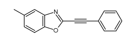 5-methyl-2-(phenylethynyl)benzoxazole Structure