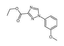 Ethyl-1-(3-methoxyphenyl)-1H-1,2,4-triazole-3- carboxylate Structure