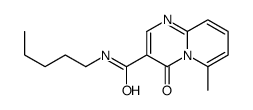 6-methyl-4-oxo-N-pentylpyrido[1,2-a]pyrimidine-3-carboxamide结构式