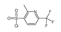 2-Methyl-6-(trifluoromethyl)-3-pyridinesulfonyl chloride结构式
