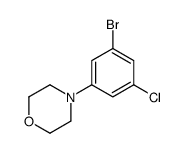 4-(3-Bromo-5-chlorophenyl)morpholine structure