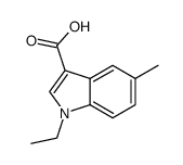 1-ethyl-5-methyl-1H-indole-3-carboxylic acid结构式