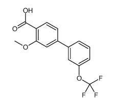2-methoxy-4-[3-(trifluoromethoxy)phenyl]benzoic acid Structure