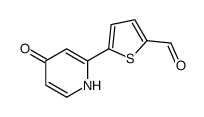 5-(4-oxo-1H-pyridin-2-yl)thiophene-2-carbaldehyde结构式